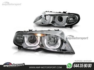 FAROS DELANTEROS OJOS DE ANGEL 3D U PARA BMW SERIE 3 E46 / BERLINA / TOURING