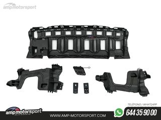 DIFUSOR TRASERO NEGRO BRILLO BORDE CROMO PARA MERCEDES CLASE E W213