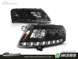 FAROS DELANTEROS LUZ DIURNA LED REAL DRL PARA AUDI A6 4F