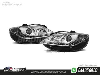 FAROS DELANTEROS LUZ DIURNA LED REAL DRL PARA SEAT IBIZA 6J