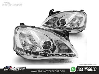 FAROS DELANTEROS LUZ DIURNA LED PARA OPEL CORSA C