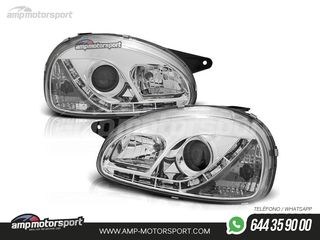 FAROS DELANTEROS LUZ DIURNA LED PARA OPEL CORSA B