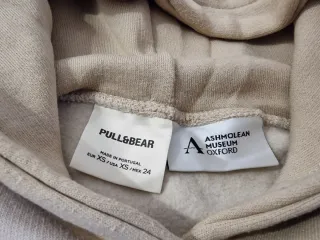 Sudadera Pull and Bear capucha beige Talla XS