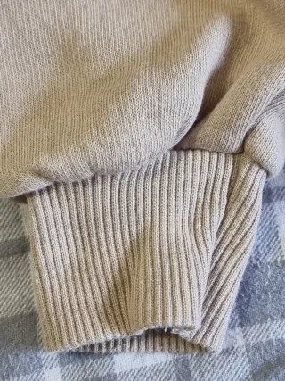 Sudadera Pull and Bear capucha beige Talla XS