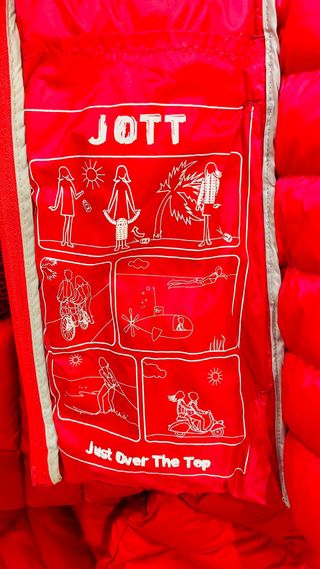 Chaleco JOTT coral plumas