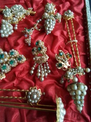 Complementos Fallera Oro y Perlas