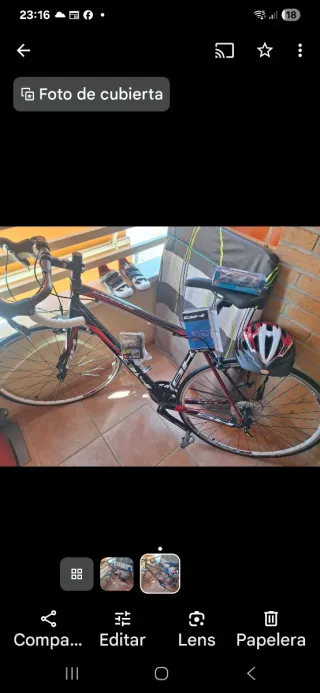 Bicicleta de carreras talla M