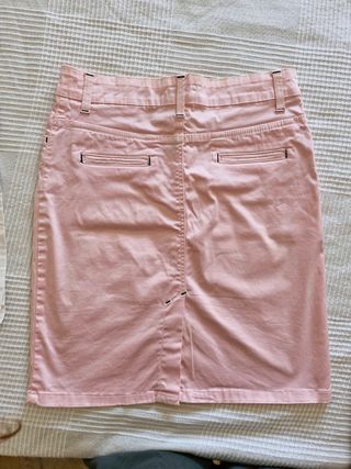 Falda Vaquera rosa palo Custi Mikelo 198