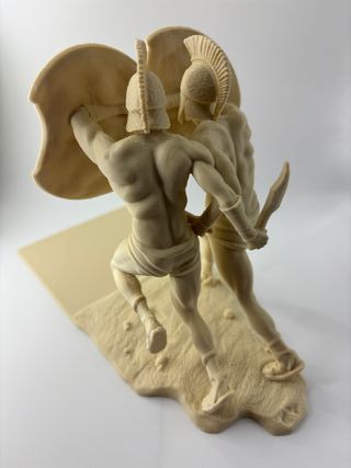 Greek Spartan Bookend, Warrior Book Holder, Librar