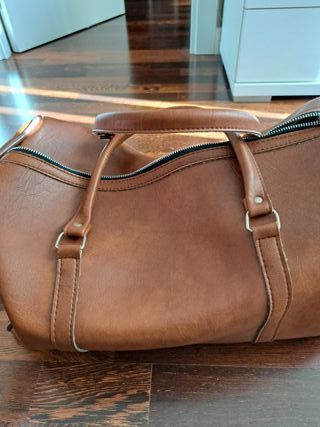 Bolsa de viaje vintage marrón