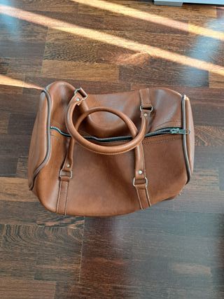 Bolsa de viaje vintage marrón