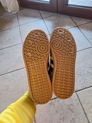 Adidas Samba Beige/Nero Scarpe Uomo