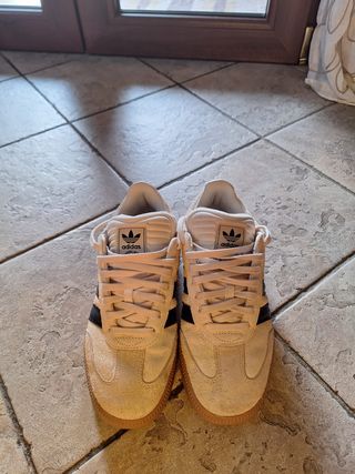Adidas Samba Beige/Nero Scarpe Uomo