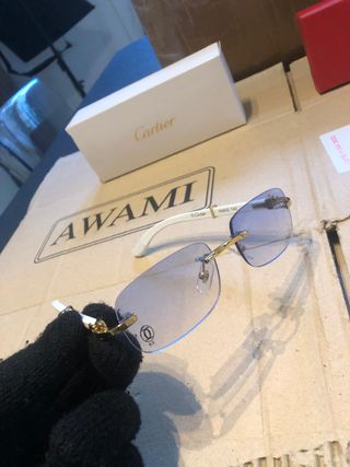 Gafas Cartier Paris 140 Blanco y Azul