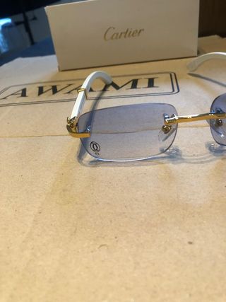 Gafas Cartier Paris 140 Blanco y Azul