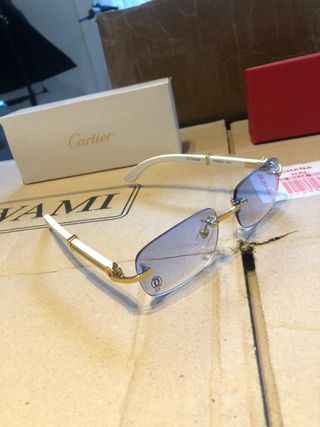Gafas Cartier Paris 140 Blanco y Azul