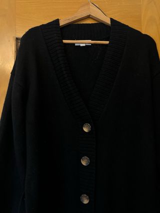 Vestido jersey largo negro