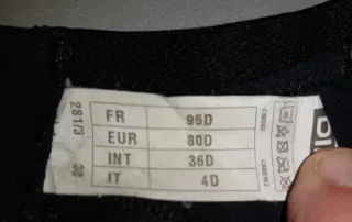 Sujetador Dim 95D Negro Malla