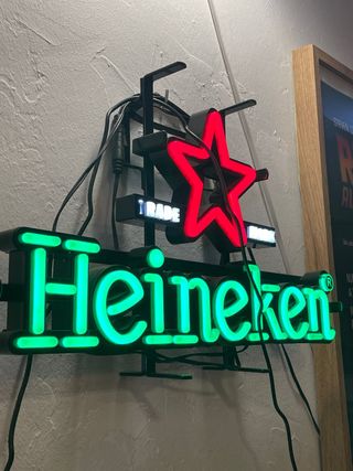 Luminoso Neón Heineken Estrella Roja