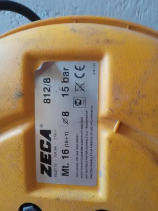 Carrete Manguera Zeca Aire/Agua Fría