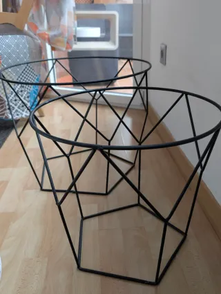 Pack 2 Mesitas Diseño Blancas