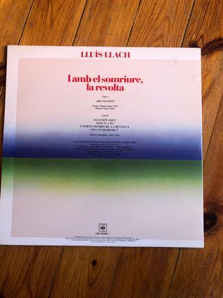 Vinilo Lluís Llach - I amb el somriure, la revolta
