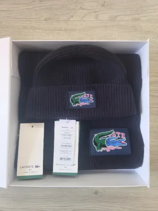 Gorro y Bufanda Lacoste (Edición Especial)
