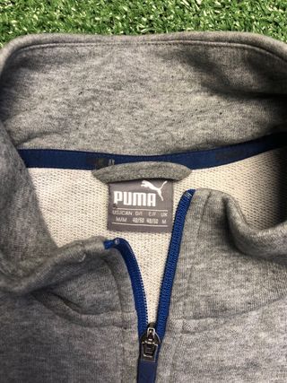 Sudadera Puma gris con cremallera
