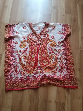 Túnica Estampada Multicolor Talla Única