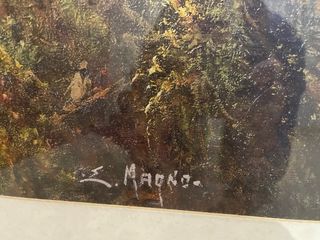 Cuadro Paisaje Marino Pueblo