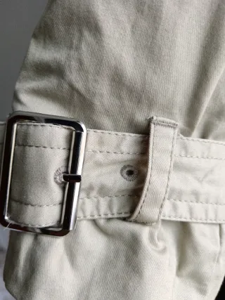 Gabardina Bershka Verde Talla S