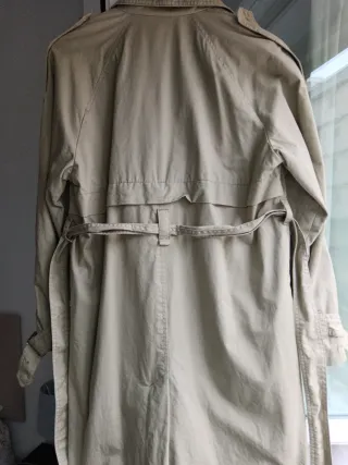 Gabardina Bershka Verde Talla S