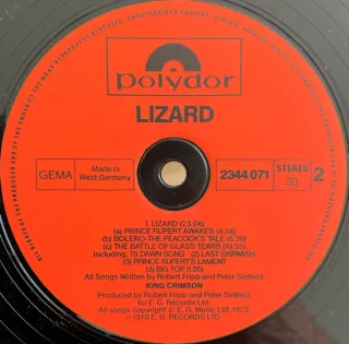King Crimson - Lizard (Vinilo)