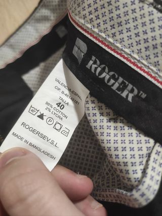 Pantalón Roger Negro Talla M