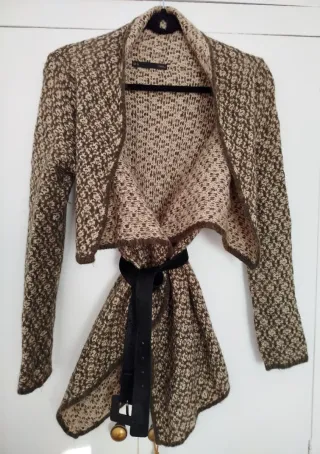 Cárdigan de punto tonos tierra