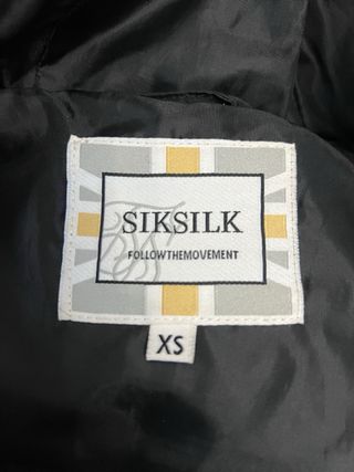 Abrigo Plumas SikSilk Negro Talla XS