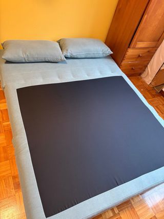 Sofá cama verde agua de Maisons du Monde