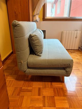 Sofá cama verde agua de Maisons du Monde