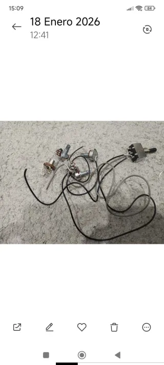 Cableado para guitarra eléctrica