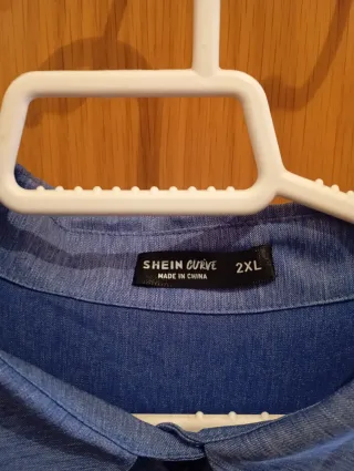 Vestido camisero azul