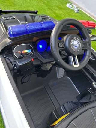 Coche Policía Eléctrico Infantil Negro