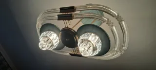 Lámpara techo cristal de roca