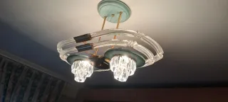 Lámpara techo cristal de roca