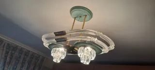 Lámpara techo cristal de roca