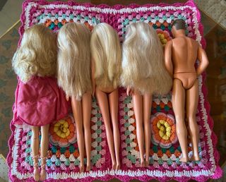 5 Bambole Barbie/Ken e Simba (Lote 5)