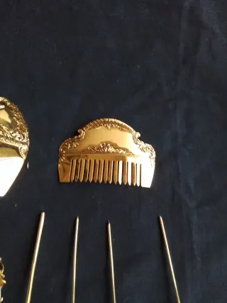 Aderezo de Fallera Oro y Verde