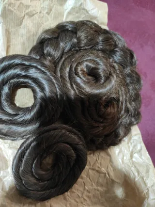 Juego moños regional nena castaño