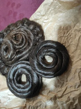 Juego moños regional nena castaño