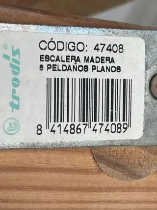 Escalera madera Trodis 8 peldaños