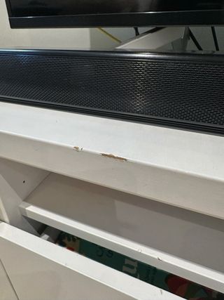 Mueble TV blanco 237cm